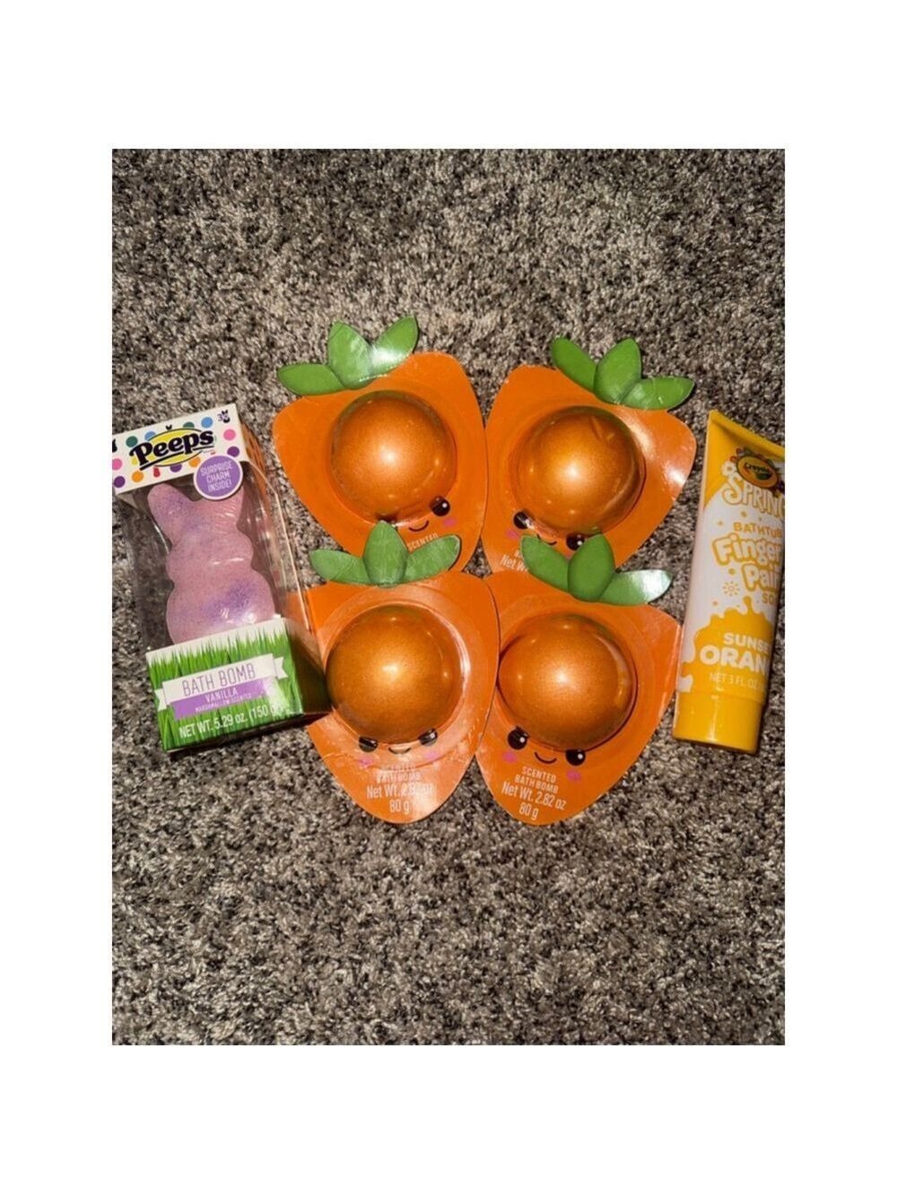 Women's Peeps Crayola U Brands Easter Bath Bomb & Paint Bundle Orange Pink
